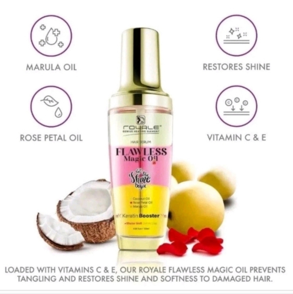 Royal Flawless Magic Oil Hair Serum Let The Shine Begin Retail $250 - Picture 2 of 4